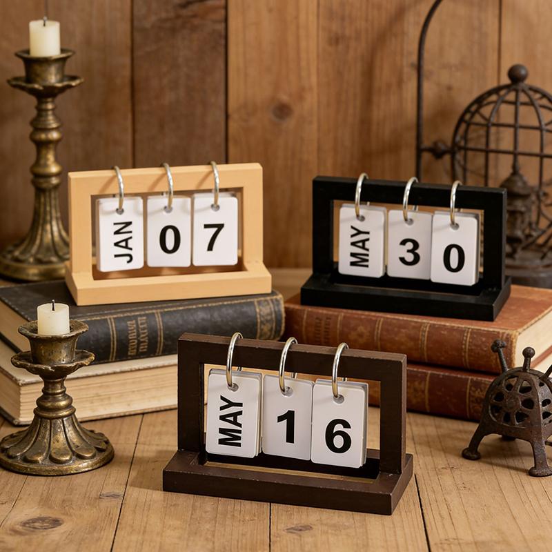 Tech Accessories For Office - 【M】Mini Calendário de Mesa para Escritório,