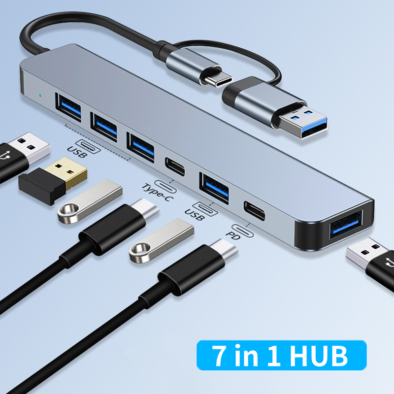 Usb Hub 7 Port - Concentrador de hub usb a tipo