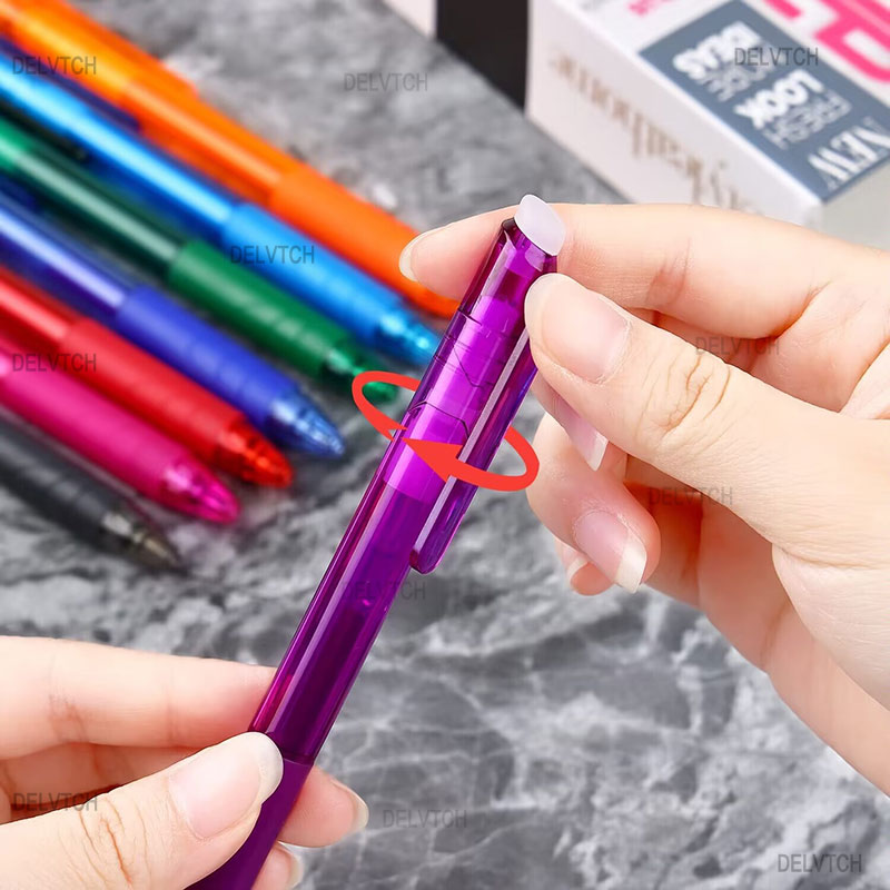 6 + 2 pçs/set 0.7mm caneta gel - Tech Accessories For Office avaliação e preço