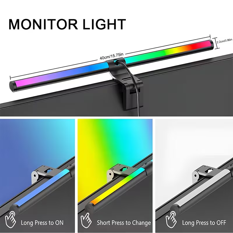 Barra de Luz RGB para Monitor, - Tech Accessories Desk avaliação e preço