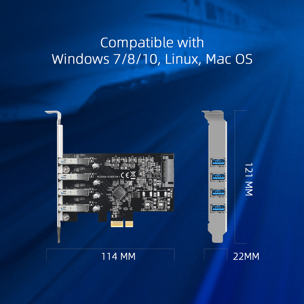 Placa de Expansão USB 3.0 PCI- - Usb Hub 7 Port avaliação e preço