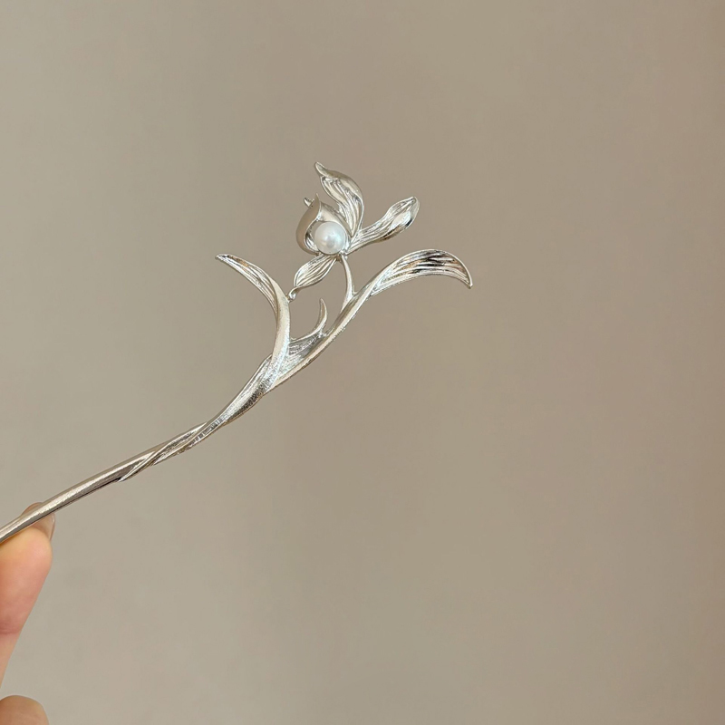 Novo estilo chinês prata orquí - Tech Accessories Women avaliação e preço