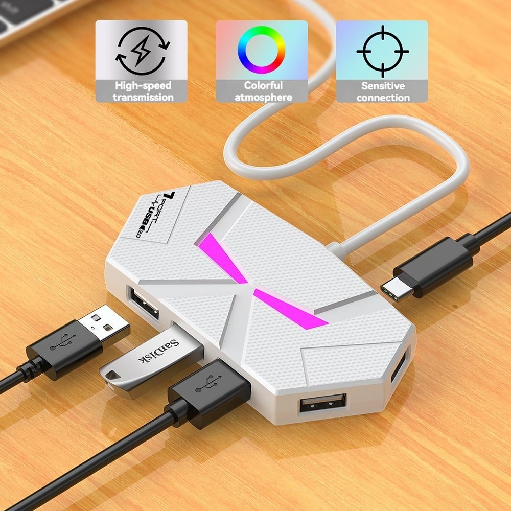 Estação de Docagem USB de 4/7  - Usb Hub 7 Port avaliação e preço