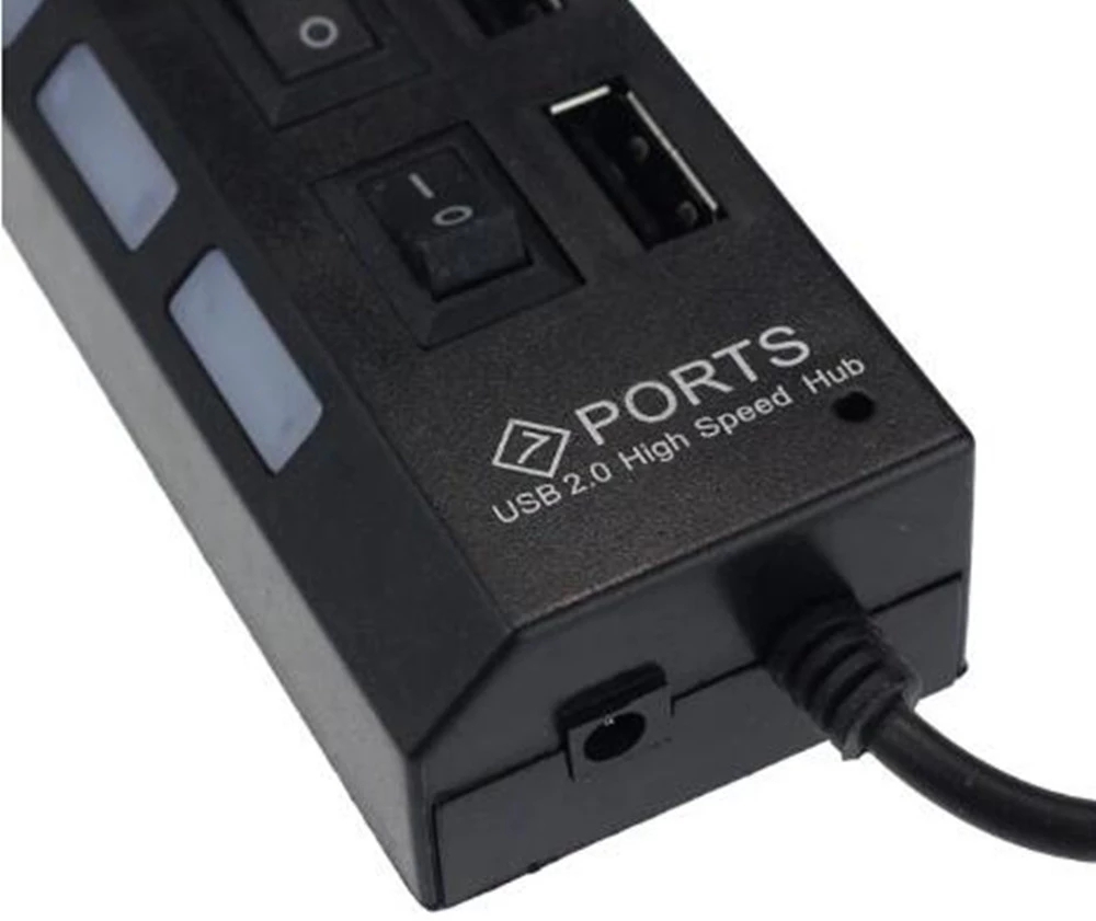 Hub USB 2.0 de 7 portas para l - Usb Hub 7 Port avaliação e preço